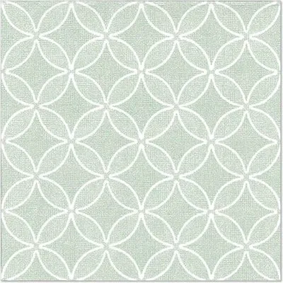 Produktbild von 250 Papstar Servietten ROYAL Collection 1/4-Falz 40 cm x 40 cm jadegrün Circle Flowers 88524 Premiumservietten Ornaments Muster stoffähnlich gute Faltbarkeit
