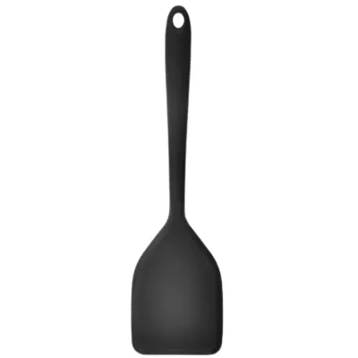 Produktbild von hitzebeständiger Kochlöffel kompakter Anti-Rutschhaus-Haushalt praktischer BPA er Mini-Spatel für Küche-Schwarz