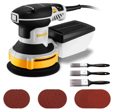 Exzenterschleifer 300 W, 6 Geschwindigkeiten, 125 mm, 14000 U/min