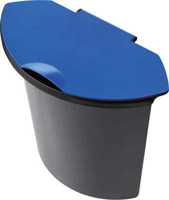 Produktbild von helit Abfalleinsatz H6106593 6Liter f. H 61061/H 61062 schwarz/blau