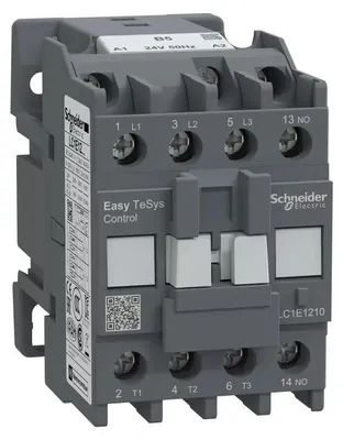 Immagine prodotto di Schneider Electric Easy TeSys Contattore di potenza 3P 12 A 1NO 24 V CA 50 Hz LC1E1210B5