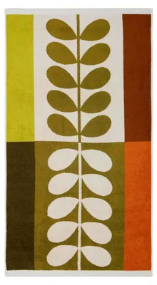 Produktbild von Badetuch, kariert, Hasel-Ocker, 70 x 125 cm