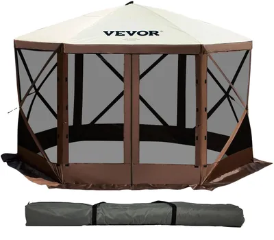 Immagine prodotto di VEVOR, gazebo da campeggio pop-up, 120x120 cm, tessuto Oxford impermeabile, spazioso per 8 persone