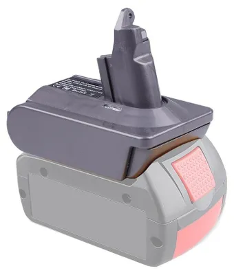 Adapter für Dyson V6-Staubsauger, kompatibel mit Milwaukee 18 V Akku