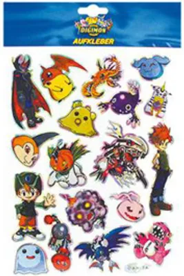 Obrázok produktu pre Digimon Jumbo nálepky | 50 kusov