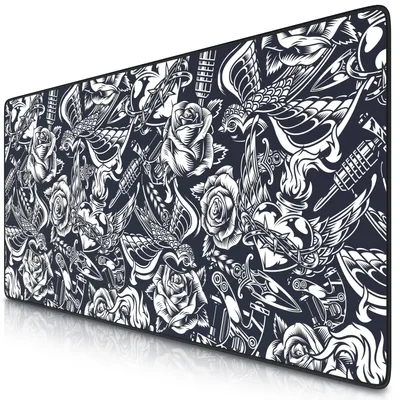 Imagen del producto de Alfombrilla para ratón gaming Titanwolf XXL, color , 900 x 400 mm. Alfombrilla de gran tamaño (XXL), ideal para escritorio, que mejora la precisión y la velocidad. Marca: Rose Tattoo