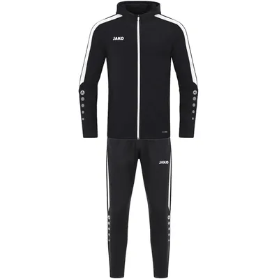 Produktbild von JAKO Unisex Trainingsanzug Polyester Power mit Kapuze, Farbe:schwarz, Größe:L