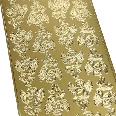 Image de Autocollants décoratifs - Anges - dorés