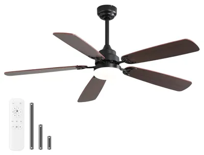Produktbild von Deckenventilator – Deckenventilator mit Licht – Ventilator mit LED – Leiser Ventilator – 52 Zoll