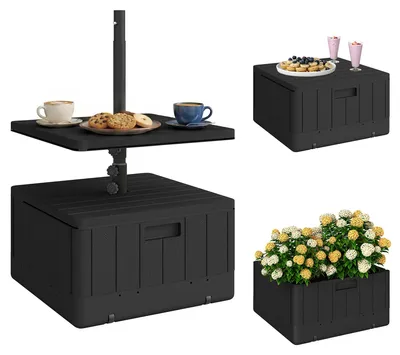 Produktbild von Outsunny 3 in 1 Sonnenschirmständer 80 kg befüllbar, Bepflanzbar Schirmständer
