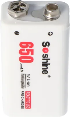 Zdjęcie produktu dla Akumulator 7,4 V 650 mAh, akumulator 8,4 V, blok 9 V, 6LR61, 6F22, akumulator litowo-polimerowy 650 mAh ReadyToUse