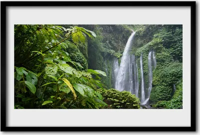 Produktbild von Bild 60x40 MDF-Rahmen Wandkunst Wasserfall Natur