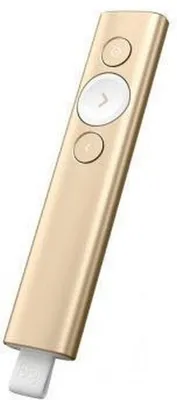 Produktbild von Logitech Spotlight - Präsentations-Fernsteuerung - 3 Tasten - Gold