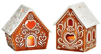 Produktbild von Lebkuchen Lichthaus 9 cm als Teelichthalter Windlicht Tischdeko