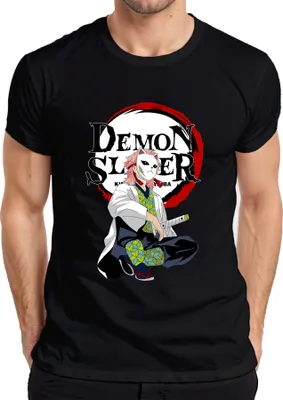 Produktbild von Demon Slayer Sabito Maske Anime Kimetsu no Yaiba Geschenk Herren T-Shirt, Schwarz, S