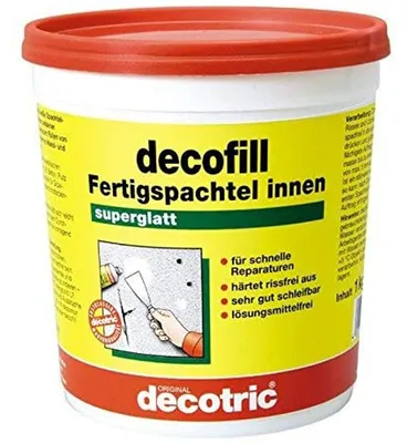 Immagine prodotto di Decotric Decofill stucco di finitura per pareti e soffitti 1000g