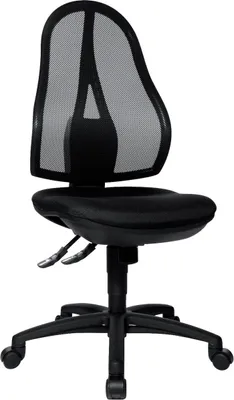 Produktbild von Bandscheiben-Drehstuhl Open Point SY ohne Armlehnen - schwarz Sicherheitsdoppelr.