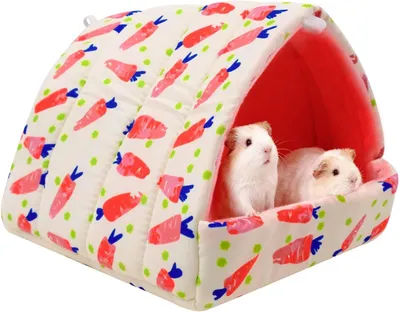 Produktbild von Meerschweinchenhaus, bequemes Rattenbett, waschbarer Kleintierzwinger, Winternest für Ratten, Hamster, Chinchillas und Meerschweinchen