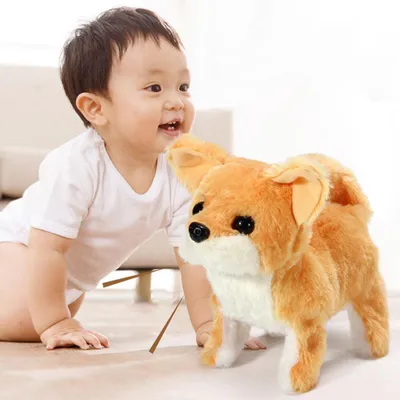 Obrázok produktu pre Deti elektrické Plush hračky roztomilé simulačné šteňa hračky Corgi