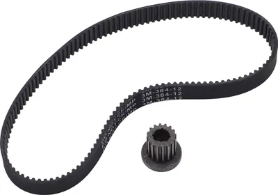 Productafbeelding van Elektrische scooter aandrijfriem, 384-3 M-12 aandrijfriem, aandrijf-tijdriem, 16T 8mm tijdriem-poelie, 16T 8mm poelie, 16T 8mm poelie