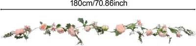 Image de Couronne de fleurs, Design de roses artificielles, Polyvalent pour les événements et la décoration, Rose