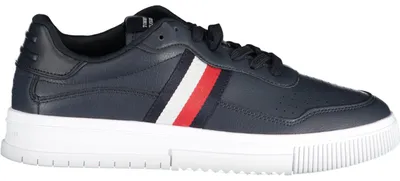 Produktbild von Moderner Herren Sportschuh in Blau mit Kontrasten und Stickerei