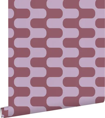 Produktbild von ESTAhome Tapete Wellenlinien Lila 50 x 900 cm