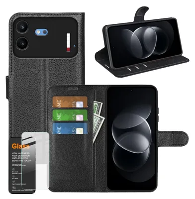 Obrázek produktu pro Obal na telefon Nothing Phone 4b + ochranné sklo 9H, pouzdro typu knížka, tvrzené sklo
