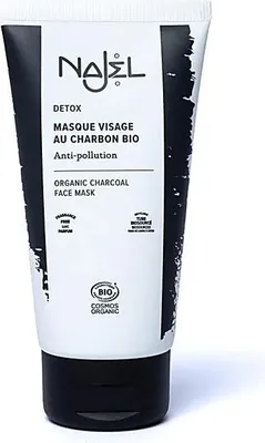 Immagine prodotto di Najel Maschera viso detergente al carbone biologico - 75 ml