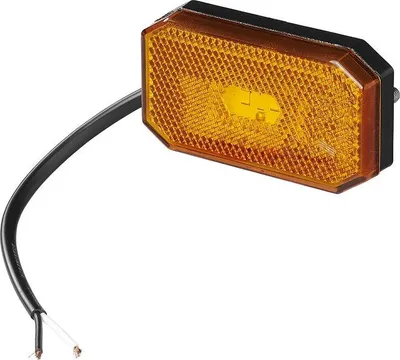 Produktbild von Seitenmarkierungsleuchte 12/24V bernsteinfarben 80 x 44 mm LED
