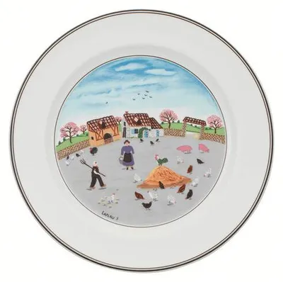 Zdjęcie produktu dla Villeroy&Boch - Talerz obiadowy Podwórko dla kur 27cm Design Naif
