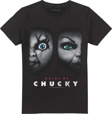 Produktbild von Bride of Chucky - T-Shirt für Herren/Damen Uni TV25695 (4XL) (Schwarz)
