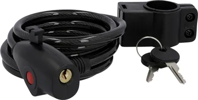 Immagine prodotto di FISCHER 85849 FISCHER lucchetto per bicicletta a cavo, lunghezza: 1.800 mm, nero