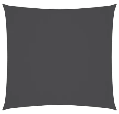 Image de vidaXL Voile d'ombrage Oxford Tissu Carré 5x5 m Anthracite