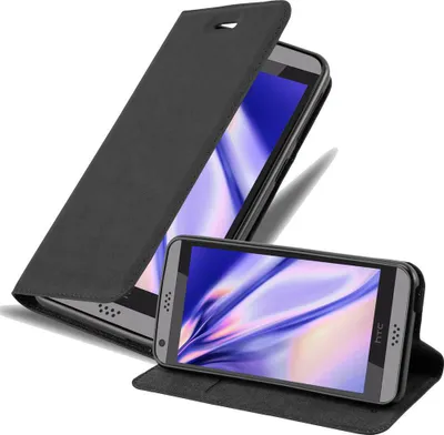 Obrázek produktu pro Cadorabo Case for HTC Desire 530 / 630 Protective Case in Black Pouzdro na mobilní telefon s magnetickým zavíráním