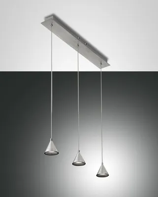 Produktbild von Fabas Luce LED Pendelleuchte Delta 2000x80mm 24W Warmweiß Aluminium dimmbar