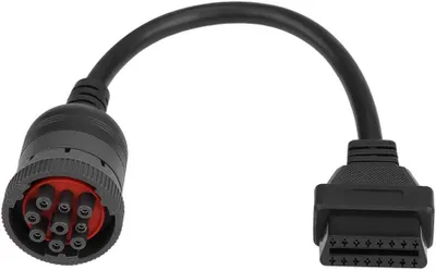 Produktbild von LKW-Diagnose-Schnittstellenadapter, Kabel, Adapterbuchse 16 Pin OBD2 9 Kabelauto-Werkzeuge, J1939-9Pin OBD OBDII