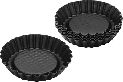 Produktbild von Torteletts Black Metallic, Ø 10,5x2 cm