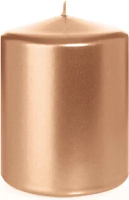 Produktbild von Stumpenkerzen Rosegold Ø 78 x 100 mm, 8 Stück
