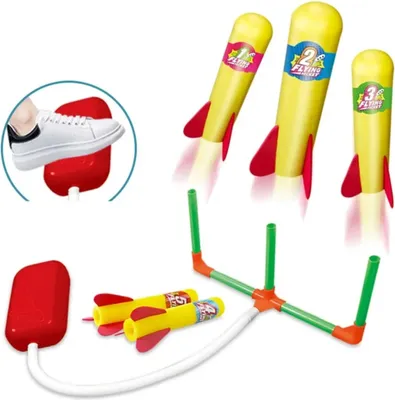 Produktbild von Schaumstoff Raketenwerfer mit Pumpe – Sicheres Spielzeug für Kinder Outdoor-Aktivitäten