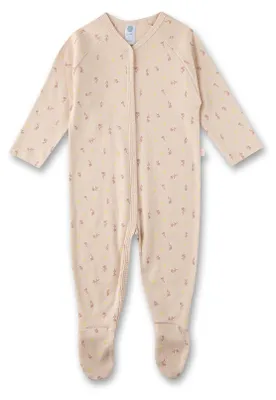 Produktbild von Sanetta Baby-Strampler beige Blumen 44