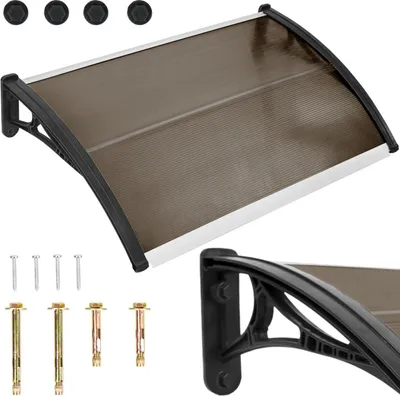 Obrázek produktu pro Stříška na dveře 100 x 60 cm hnědá