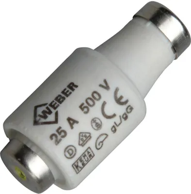 A close-up studio shot of a ceramic fuse.