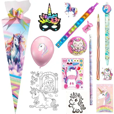 Produktbild von Nestler Schultüte Sweet Unicorn 50 cm gefüllt