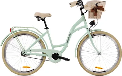 Produktbild von Goetze Style 26 Zoll Damen Citybike, 1-Gang Rücktrittbremse, Tiefeinstieg, Komfortfahrrad mit Korb