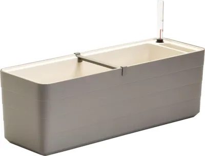 Obrázek produktu pro PLASTIA s.r.o. Samozavlažovací truhlík Berberis šedá + béžová, 60 cm