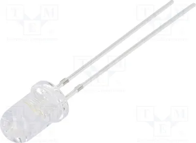 Obrázok produktu pre LED dióda; 5 mm; bipolárna, dvojfarebná; zelená/modrá; 14 400 ÷ 18 000 mcd; 15°; 20 mA. OSPBD25111A. LED diódy, prepájivé, 5 mm
