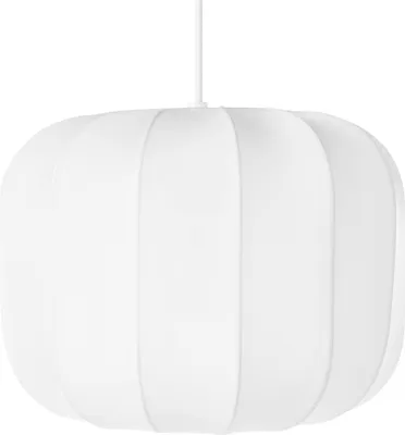 Zdjęcie produktu dla BELIANI Lampa sufitowa wisząca biała nylonowy klosz wygląd nowoczesny do salonu sypialni