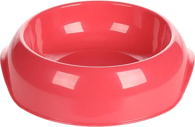 Immagine prodotto di Ciotola per cibo e acqua Flamingo, colore corallo, rotonda, capacità 380 ml