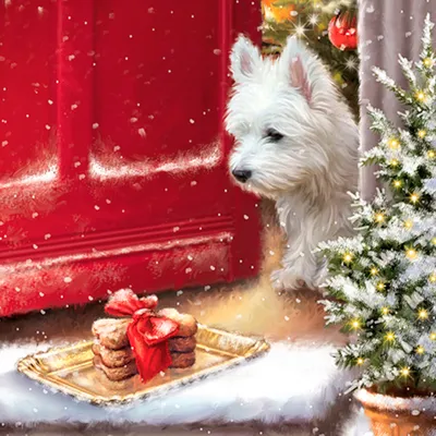 Immagine prodotto di Tovaglioli 33x33 cm - Delicious Westie Treats